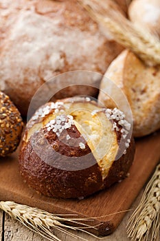 Various healthy bread