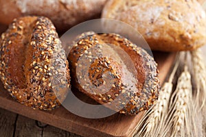 Various healthy bread