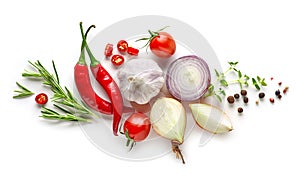 Various herbs and spices