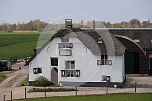 Various houses along the IJsseldijk near Ver Hitland in Nieuwerkerk aan den IJssel