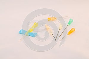 Various hypodermic needles