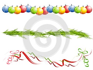 Various Isolated Christmas Borders