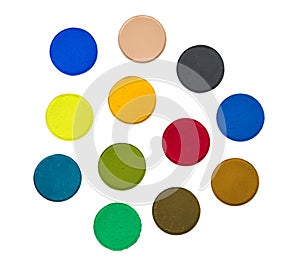 Various Isolated Paint Colors