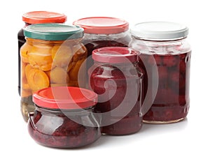 Various jams and compotes