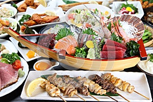 Various Japanese dishes