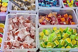 Various jelly soft candies