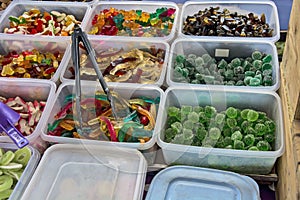 Various jelly soft candies