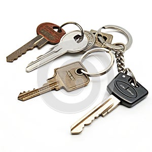 Various keys on keyrings