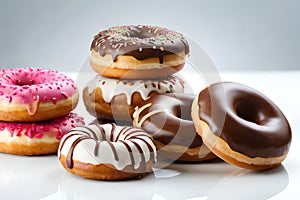 Various kinds of delicious donuts