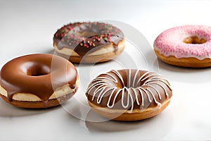 Various kinds of delicious donuts