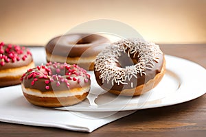 Various kinds of delicious donuts