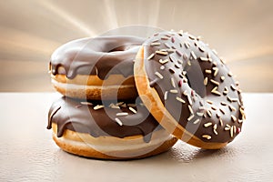 Various kinds of delicious donuts