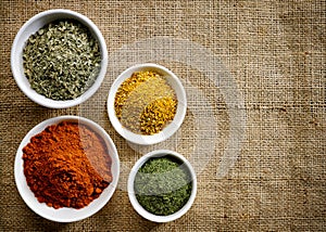 Various kinds of spices