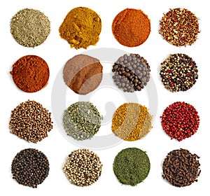 Various kinds of spices