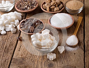 Various kinds of sugar