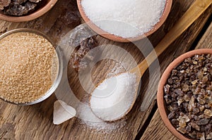 Various kinds of sugar