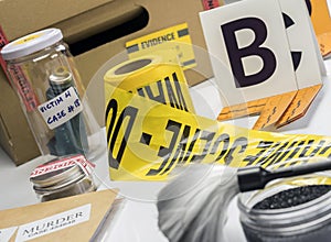 Various laboratory tests forensic equipment