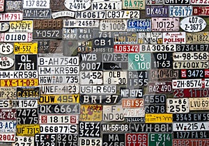 Various License Plates