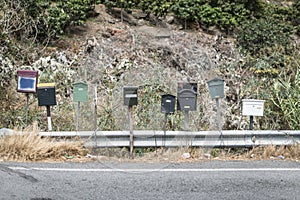 Various mailboxes