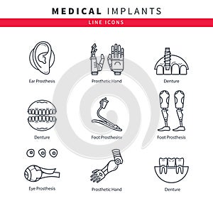 Various medical prostheses