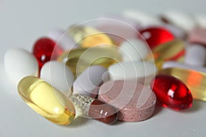 Various medicines and pills