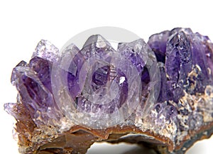 Various minerals in close-up