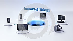 Various mobile devices connecting `internet of things` technology