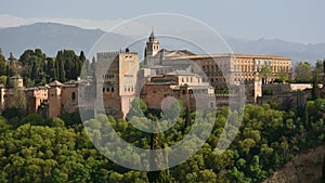 Various panoramic views of the Alhambra in Granada photo