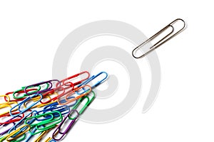Various paper clips photo
