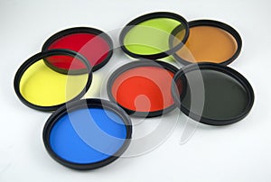 Various photographic lens filters