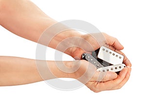 various pickups in hand