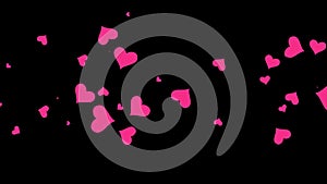 Various pieces scattered freely as particles