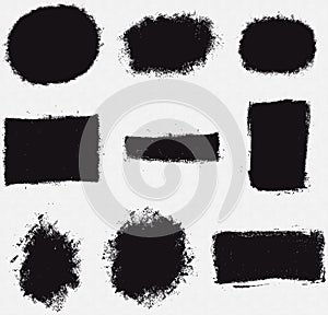 Various Platter Splotch Vector Shapes