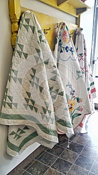 Various Quilts on display