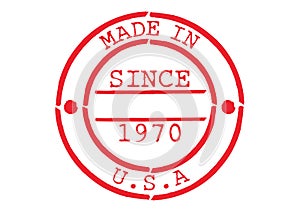 Various Rubber Stamp Made in USA photo