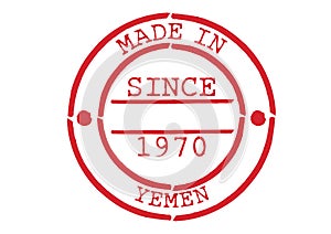 Various Rubber Stamp Made in Yemen