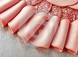 Various sausage slices