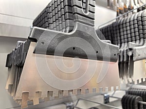 Tools for precision work displayed in a workshop for craftsmen