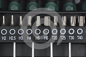 Various screwdriver bits