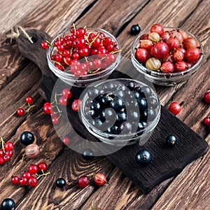 Various seasonal berries