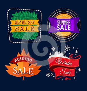 Various seasonal sale event tittle photo