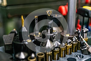 Various Size of lathe machine cutting tools used carbide Endmills for machining center in metal work