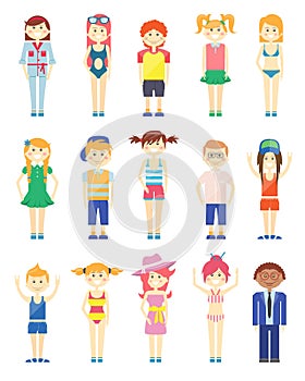 Various Smiling Boys and Girls Graphics