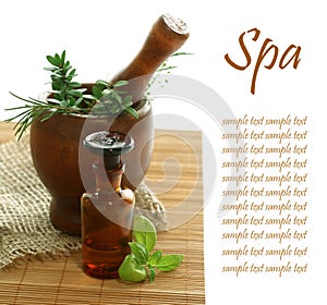 Various spa and aromatherapy