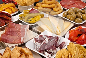 Various Spanish tapas