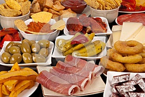 Various Spanish tapas