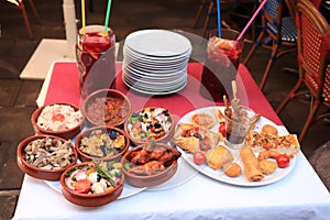 Various Spanish tapas