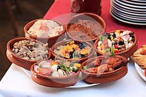 Various Spanish tapas