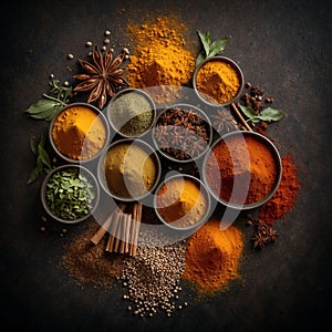 Various spices and herbs