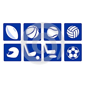 Various sport icons vectored